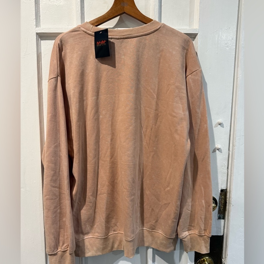 AC/DC High Voltage Beige Crewneck Sweater - Picture 2 of 3